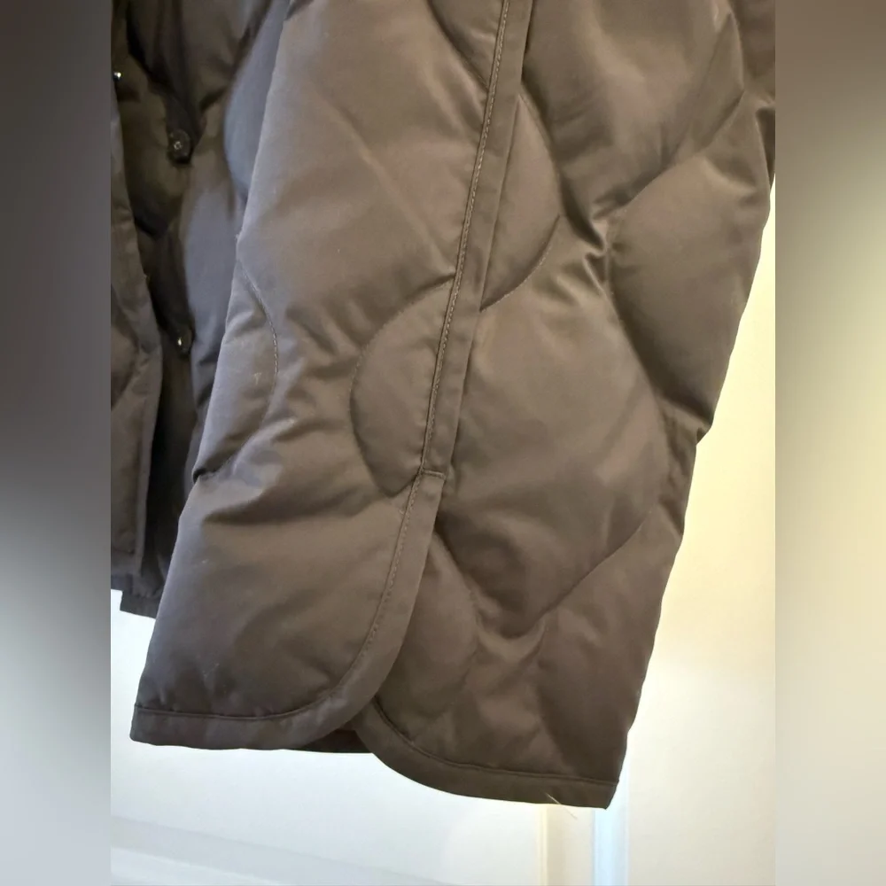 LIKE NEW COS Oversized Quilted Jacket Size M in Dark Brown - Picture 12 of 13